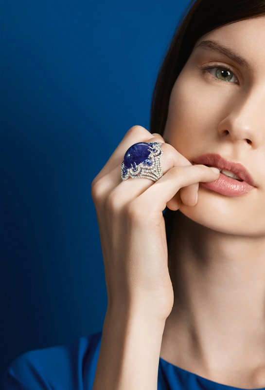 22-crivelli-gioielli-anello-tanzanite-brillanti Anello a fiore in oro bianco con tanzanite | Crivelli Official